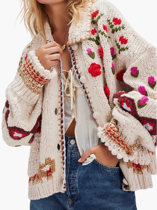 Free People Sweaters - Free People Rosebud Cardigan - size Medium